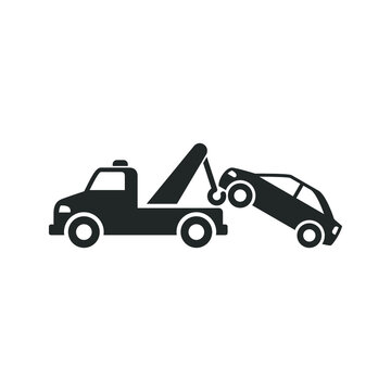 Car towing icon