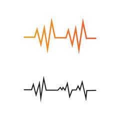 Sound waves vector illustration