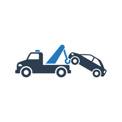Car towing icon