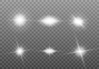 Obraz premium White sparkles, stars