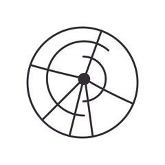 cymbal instrument line style icon vector design