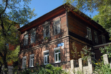 Traditional historical building (15/1, Pushkin street). Vladivostok, Primorsky Krai (Primorye), Far...