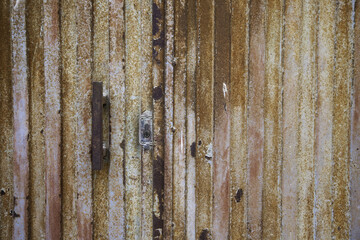 Rusty metal door