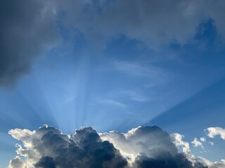 sunset between the clouds
