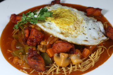 lamb chops with potatoes and vegetables