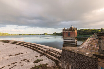 Swithland Reservoir / An image of a view of Swithland Reservoir on a late spring evening shot in Leicestershire, England, UK.