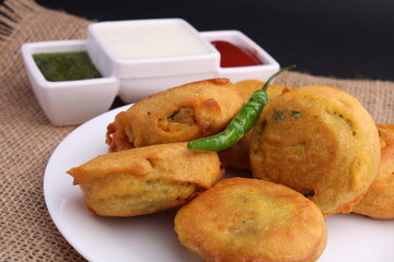 Aaloo bonda or batata vada or fried potato patty