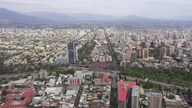 Civil protests have taken place throughout Chile in response to a raise in the Santiago Metro's subway fare, the increased cost of living, privatisation and inequality prevalent in the country.