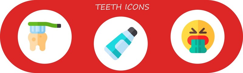 teeth icon set