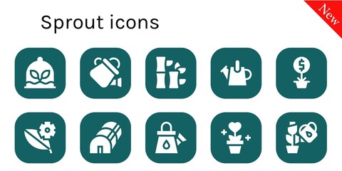 sprout icon set