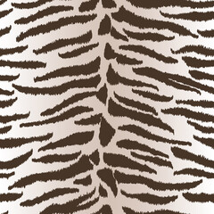 Animal print, white tiger texture. Endless texture for fabric and paper print, scrapbooking. Wild cat african safari design.