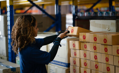 industrial worker in factory, worker man working in warehouse stock checking. suppervisor team...