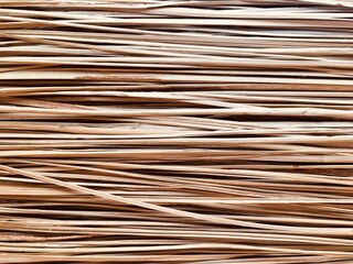 Natural straw texture. Horizontal stripes of smooth dry grass. Natural background for design.. High...