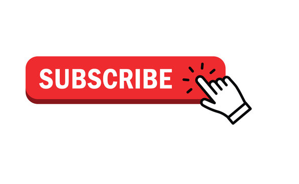 Subscribe button with hand click icon.