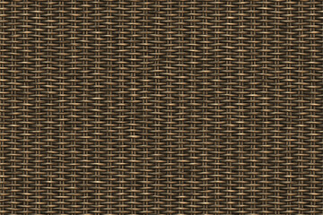 Brown wicker basket. Rattan texture. Detail handcraft bamboo weaving background. 3d illustration