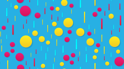 Colorful background.Vector illustration. Dynamic. Creative. Balls and lines