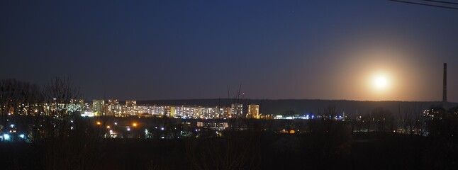 Fototapeta na wymiar Night view of the city Košice