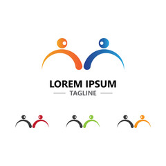 Human character logo  design