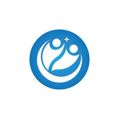Human character logo  design