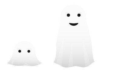 ハロウィンのシンプルなお化けの仮装