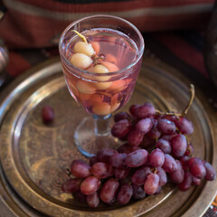 Traditional Sweet Fruit and Herbal Drink, Sharbat or Sherbet