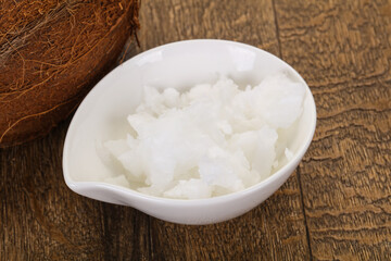 Dietary Coconut oil in the bowl