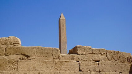 Egipt, Luksor, Karnak, obelisk, monolit, Faraon, Świątynia - obrazy, fototapety, plakaty