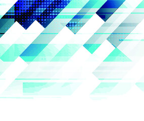 Abstract blue geometric background.