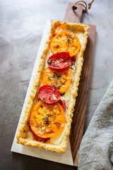 Red and Yellow Tomato Tart