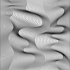 Vector abstract lines pattern. Waves background