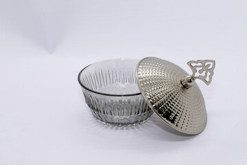 Jewelry Case Glass Gold Silver