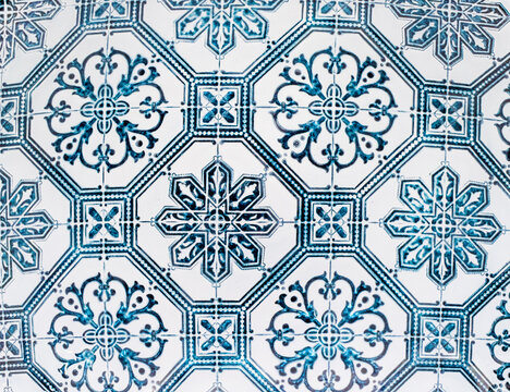 Pattern blue old 
