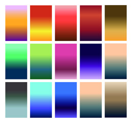 Set of colorful gradinents
