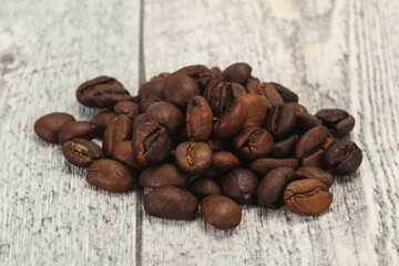 Roasted coffee beans for cooking