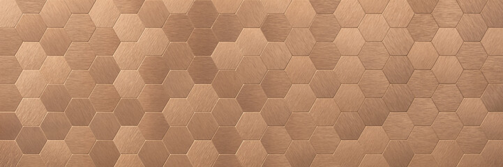 Hexagonal wall tiles and induction hob - obrazy, fototapety, plakaty