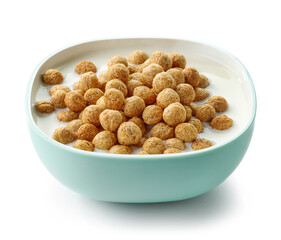 bowl of breakfast cereal balls