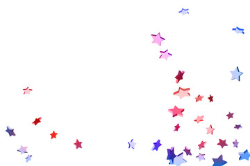 Abstract confetti flying star.