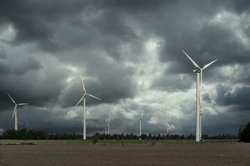wind turbines farm