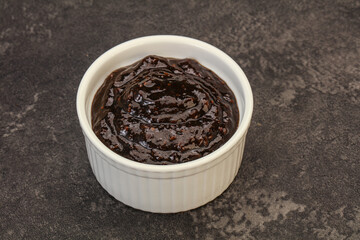 Black Pepper sauce in the bowl