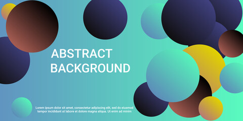 Trendy gradients of balls shapes.