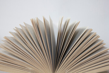 open book isolated on white background