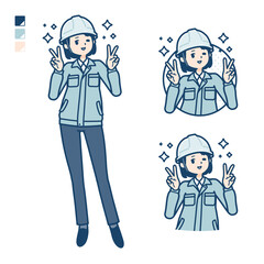 simple work wear woman_Peace-sign