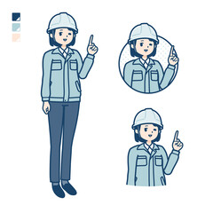 simple work wear woman_pointing-hand-sign