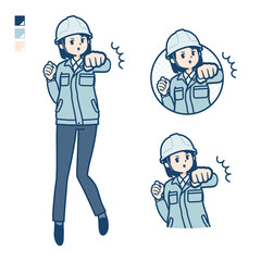 simple work wear woman_Punch