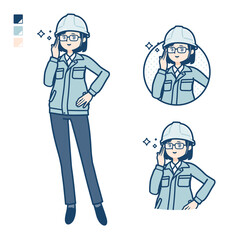 simple work wear woman_Wearing-glasses