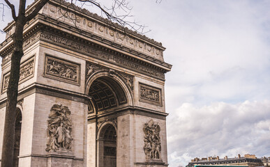 Fototapeta na wymiar Arch de Triomphe - Paris, France