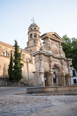 Fototapeta na wymiar Baeza cathedral image, Plaza de Santa María