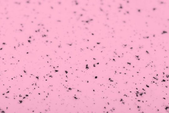 Light Pink Ceramic Surface With Dots Pattern, Spotted Texture Background