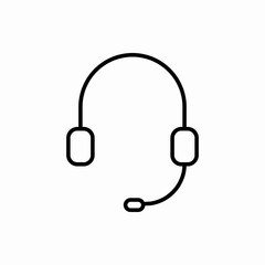 Outline headphone icon.Headphone vector illustration. Symbol for web and mobile
