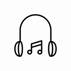 Outline headphone icon.Headphone vector illustration. Symbol for web and mobile